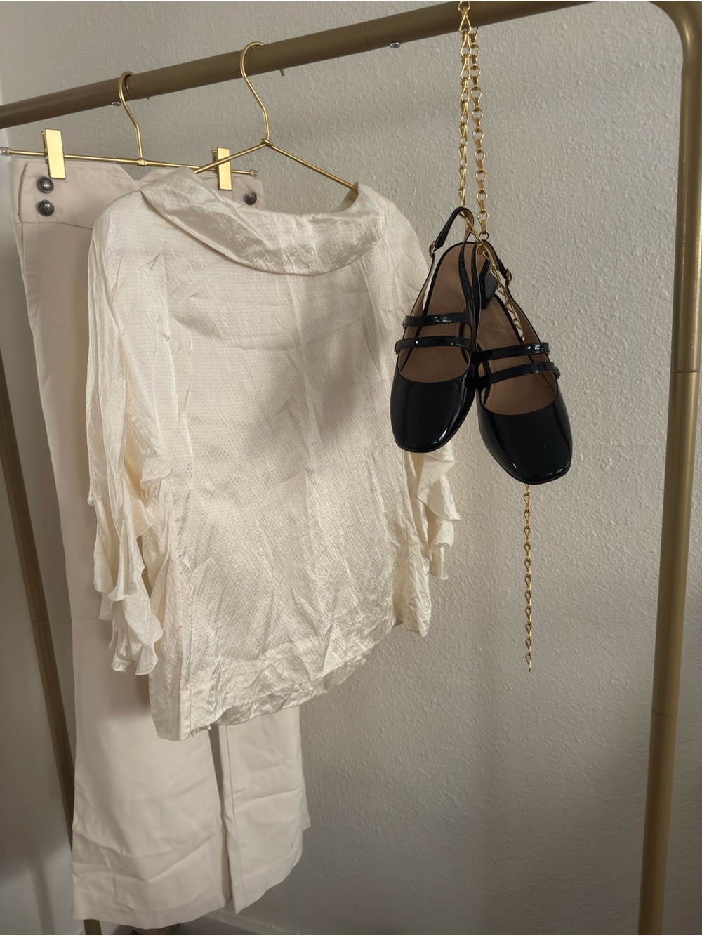 Club Monaco Cream Denim Pants
